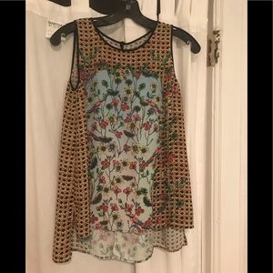 EUC Clover Canyon Sleeveless Print Blouse
